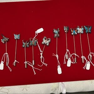 Butterfly and Flower Stick Pins